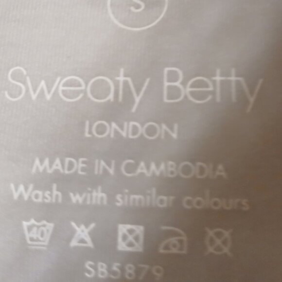 Sweaty Betty Off White Drawstring Top - Picture 3 of 3